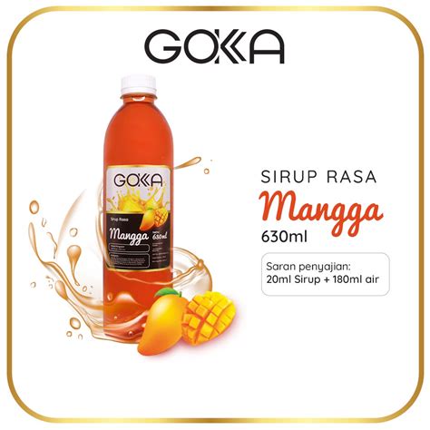 Jual Gokka Syrup Mango Sirup Mangga Ml Shopee Indonesia