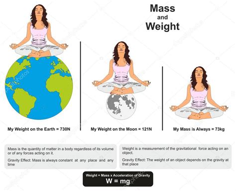 F Sica De La Masa Y El Peso Diagrama Infogr Fico De La Lecci N Que