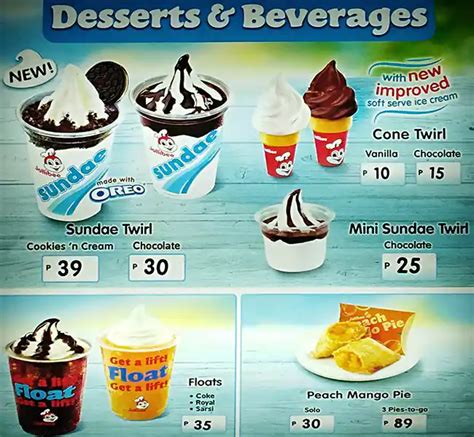 Jollibee Menu Dessert