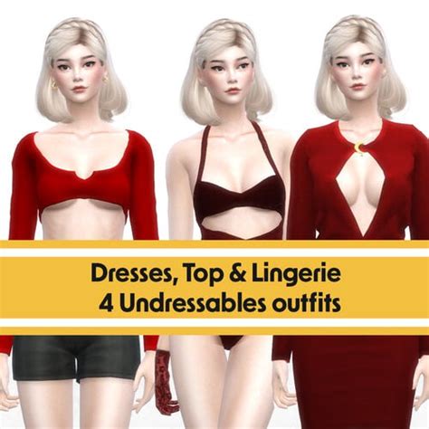 4 Undressable Outfits By Vthena Clothing Loverslab