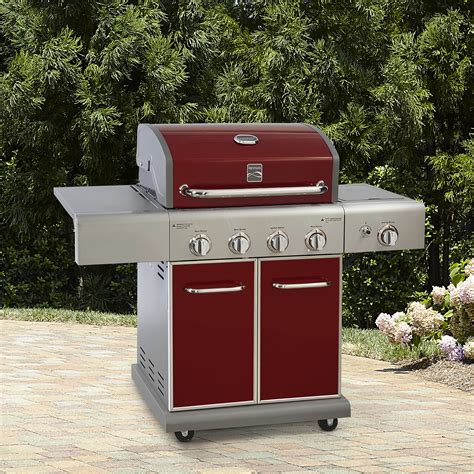 Kenmore 4-Burner LP Gas Grill with Side Burner - Red | Shop Your Way: Online Shopping & Earn ...