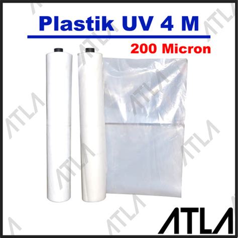 Jual Plastik Uv 4 Meter 200 Micron Bening Greenhouse Film Transparan Mg023 Kota Surabaya