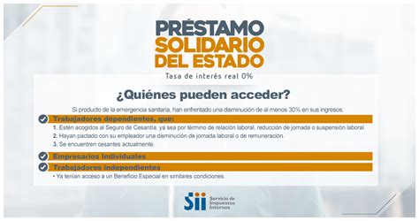 Prestamo Solidario Sii Abre Nuevo Proceso Del Prestamo Solidario De