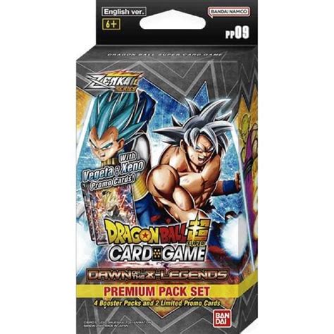 Dragon Ball Super Card Game Dawn Of The Z Legends Premium Pack Set Pp