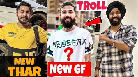 Theuk07rider Gf Reveal 😲 Jattprabhjot Troll Uk07rider Aamir Majid New Mahindra Thar