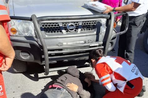 Mujer arrolla a hombre en el Centro de Torreón lesionado fue