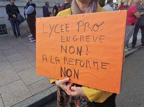 Belfort Dans Le Cortège Les Professeurs Sélèvent Contre La Réforme Des Lycées Professionnels