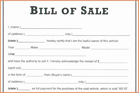 Simple Bill Of Sale Form Printable Mennelo