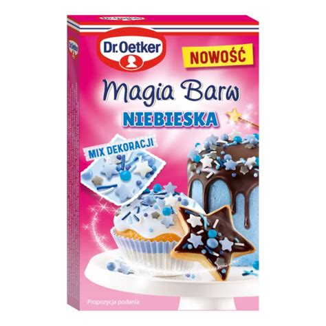 Posypka Cukrowa Na Tort Magia Barw Niebieska Mix G Dr Oetker