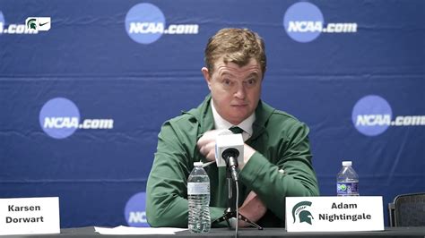 Adam Nightingale Michigan State Hockey Following 5 2 Loss To