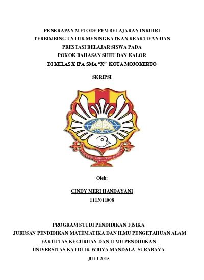 Penerapan Metode Pembelajaran Inkuiri Terbimbing Untuk Meningkatkan