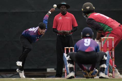 Sandeep Lamichhane pictured in his delivery stride | ESPNcricinfo.com