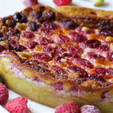 Recette Clafoutis Aux Framboises Et La Pistache