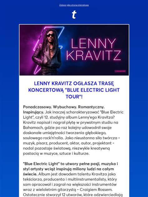 Ticketmaster Lenny Kravitz na DWÓCH koncertach w Polsce Milled