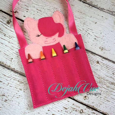 Pinky Pony Color Buddy Dejah Vue Designs Crayon Holder Digitized