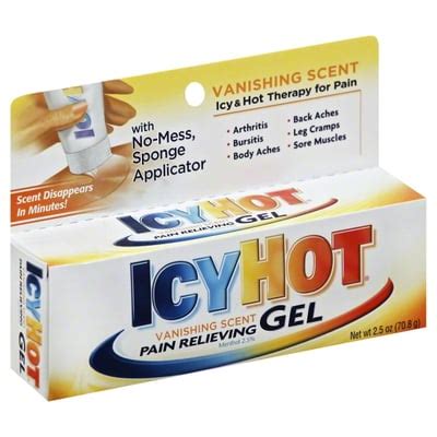 Icy Hot Icy Hot Pain Relieving Gel Vanishing Scent Oz Shop