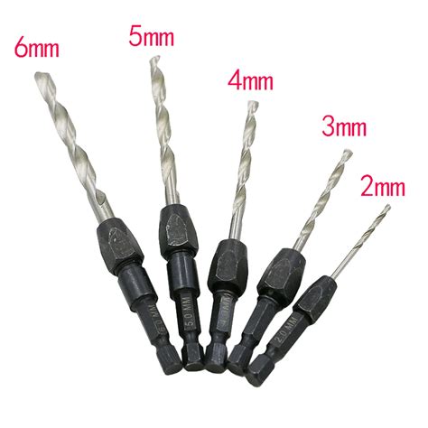 Pc Quick Change Drill Bit Set Hex Shank Metric Mm To Mm Twist Drill