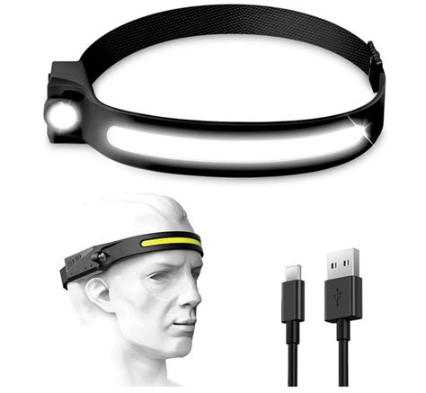 Led Headlamp 230° Illumination 350 Lumens Usb C Rechargeable