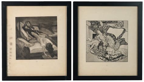 Lot Franz Von Bayros Erotic Illustrations