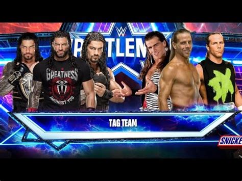 Epic Showdown Team Roman Reigns Vs Team Shawn Michaels 6 Man