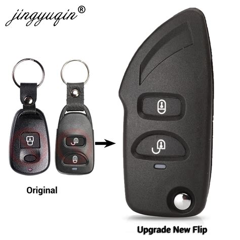 Jingyuqin Upgrade Style Buttons Remote Flip Key Shell For Hyundai