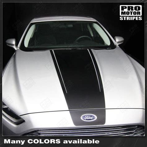 Ford Fusion 2013 2021 Hood Accent Graphic Stripes 132229429443 Pro Motor Stripes