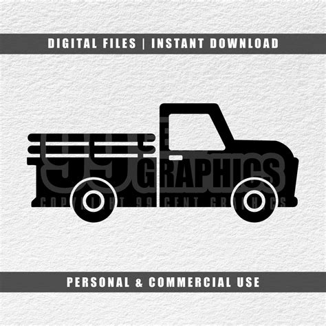 Old Truck Svg Pick Up Truck Svg Cricut Svg Engraving File Svg Cut