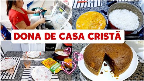 Dona De Casa Crist Fiz Jantar Lavei Roupas Bolo De Cenoura Culto