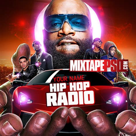 Mixtape Cover Template Hip Hop Radio 42 Graphic Design Mixtapepsds Com