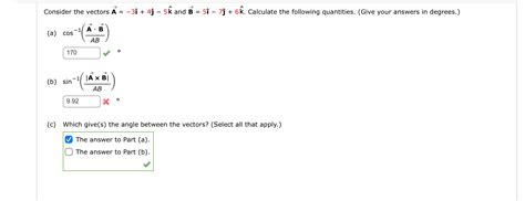 Solved Consider The Vectors Vec A 3hat I 4hat J 5hat K