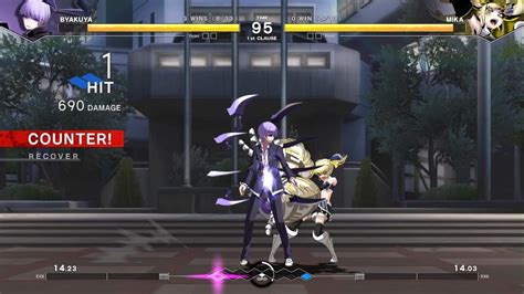 UNDER NIGHT IN BIRTH II Sys Celes Byakuya Vs Mika CPU V CPU 4