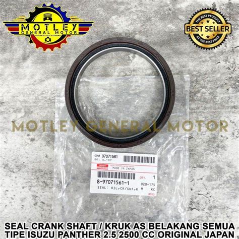 SEAL SIL CRANKSHAFT CRANK SHAFT KRUK KREK AS BELAKANG ISUZU PANTHER 2 5