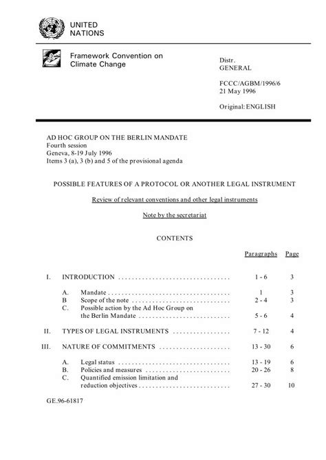 PDF UNITED NATIONS Framework Convention On Climate Change