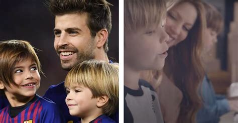 Cuál fue la reacción de Gerard Piqué a la aparición de sus hijos en el