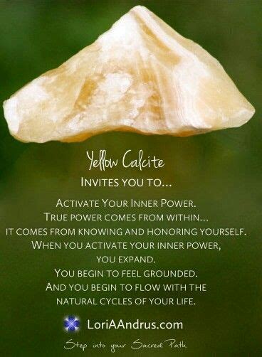 Yellow Calcite Healing Properties