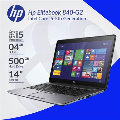 Hp Elitebook 840 G2 Core I5 5th Gen 4gb Ram 128gb Ssd