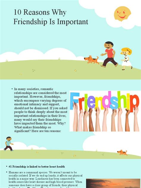 10 Reasons Why Friendship Is Important Pdf Friendship Loneliness