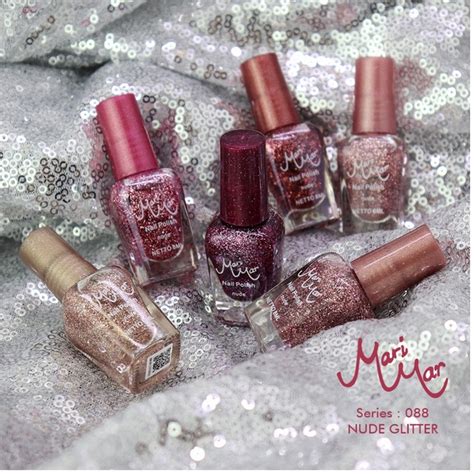 Jual KUTEK MURAH MARIMAR Nail Polish Nude With Glitter 088CC