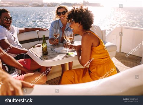 Group Young People Having Boat Party Stock Photo 1064470007 | Shutterstock