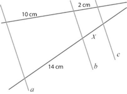 Determina El Valor Del Segmento X Aplicando El Teorema De Thales A 2 8