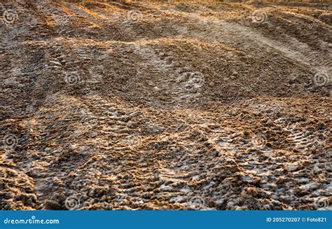 Sandy Road In The Quarry Stock Image Image Of Sheen 205270207
