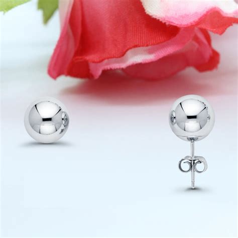 3mm 7mm Ball Stud Earrings Solid 14k Gold 2mm 3mm 4mm 5mm 6mm Etsy