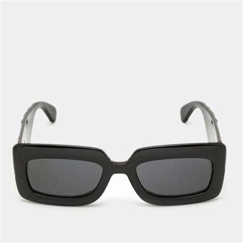 Gucci Black Gg0811s Rectangle Sunglasses Gucci The Luxury Closet