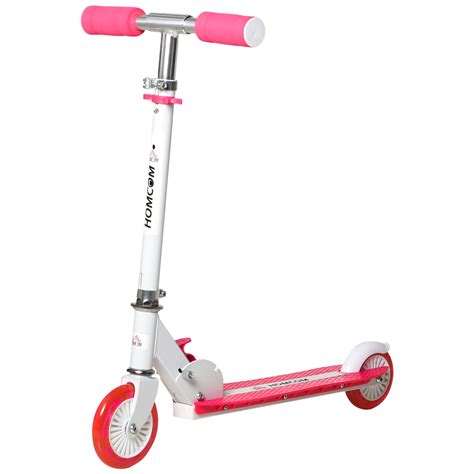 HOMCOM Patinete para Niños 3 Años Plegable Patinete Scooter con 2