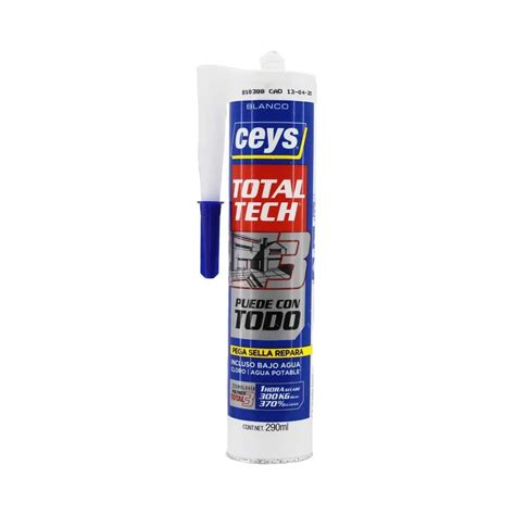 Adhesivo Y Sellador TotalTech Blanco 310 Ml Ceys