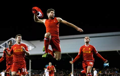 Steven Gerrards Best Celebrations For Liverpool Fc Down The Years