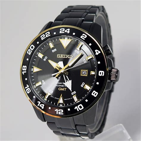 Jual Jam Tangan Pria Seiko Sportura Sun P Kinetic Gmt M Black