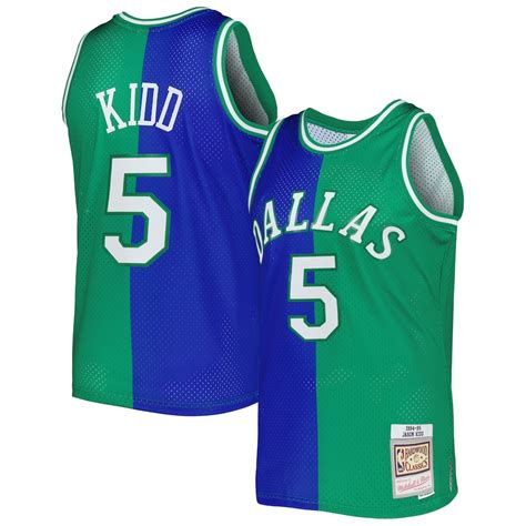 Maverics Youth 1994 95 Jason Kidd Swingman Spefox Jersey Blue Dallas