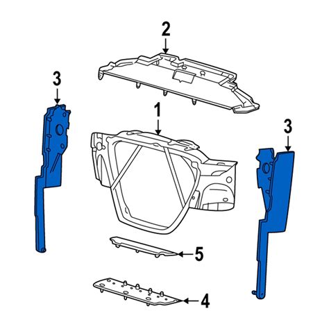 Ford Oe C Z Ca Front Left Radiator Support Air Deflector