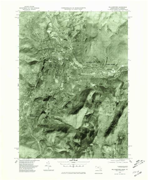 Williamstown, MA-VT (1975, 25000-Scale) Map by United States Geological ...